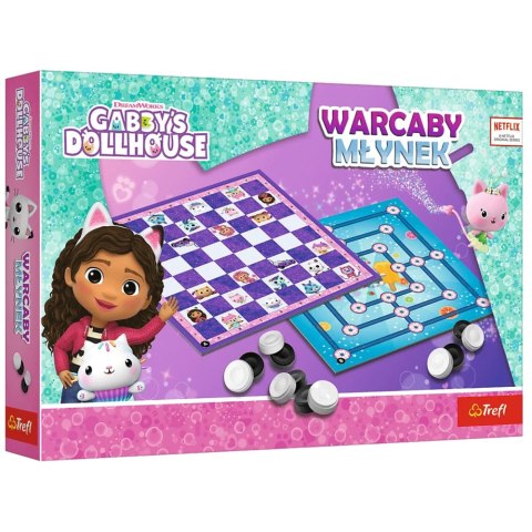 Gra planszowa Warcaby i Młynek Koci Domek Gabi Trefl 02800 Gra planszowa Warcaby i Młynek Koci Domek Gabi Trefl 02800