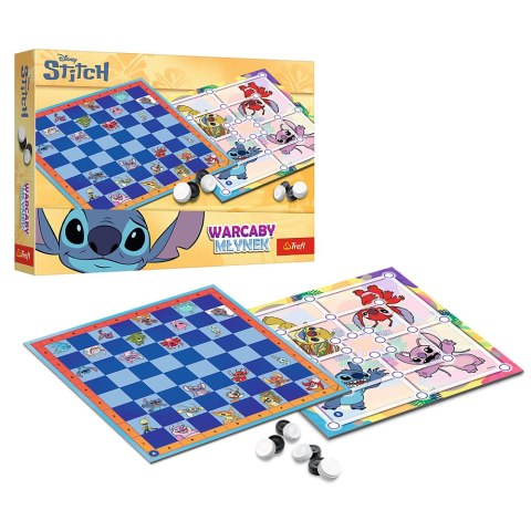 Gra planszowa Warcaby i Młynek Lilo & Stitch Trefl 02799 Gra planszowa Warcaby i Młynek Lilo & Stitch Trefl 02799
