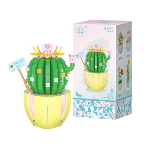 Klocki Konstrukcyjne Kwiatki W Doniczkach Kolorowe 269-444 el.