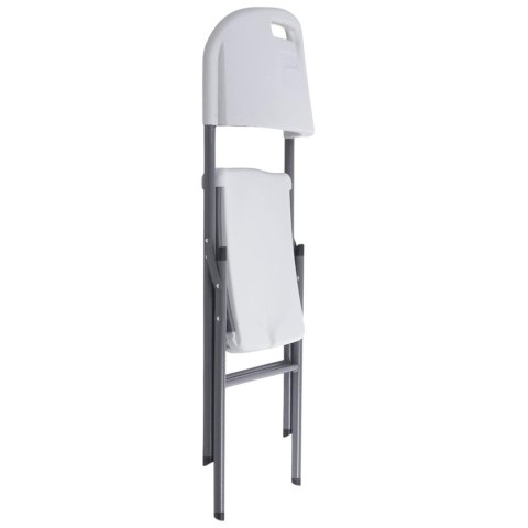 Krzesło Składane Cateringowe Bankietowe Białe 84x50x46 cm Krzesło Składane Cateringowe Bankietowe Białe 84x50x46 cm