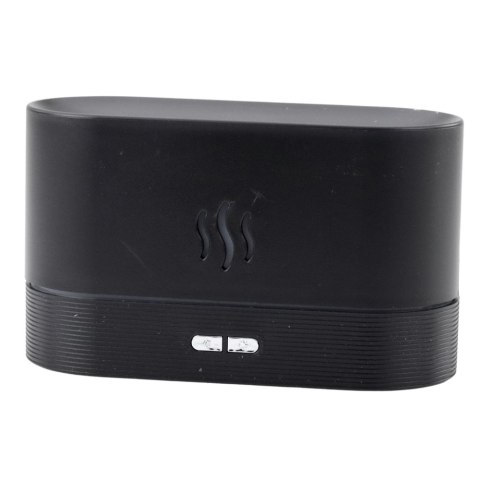 Nawilżacz Powietrza Dyfuzor Aromaterapia Efekt Ognia Kominek Czarny 180ml Nawilżacz Powietrza Dyfuzor Aromaterapia Efekt Ognia Kominek Czarny 180ml