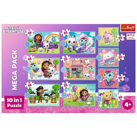Puzzle - 10w1 - W świecie Gabi - Koci Domek Gabi - Trefl 96003 Puzzle - 10w1 - W świecie Gabi - Koci Domek Gabi - Trefl 96003