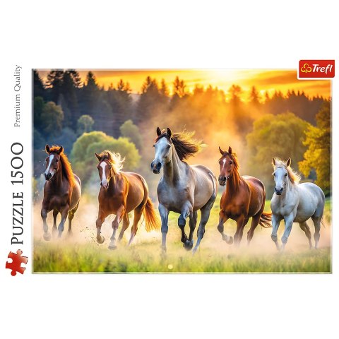 Puzzle - 1500 - Dzikie konie - Trefl 26215 Puzzle - 1500 - Dzikie konie - Trefl 26215