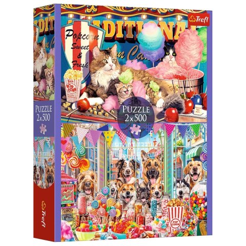 Puzzle - 2x500 - Puszyści przyjaciele - Trefl 37495 Puzzle - 2x500 - Puszyści przyjaciele - Trefl 37495