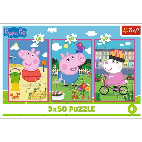 Puzzle - 3x50 - Siła przyjaźni Świnka Peppa - Trefl 34877 Puzzle - 3x50 - Siła przyjaźni Świnka Peppa - Trefl 34877