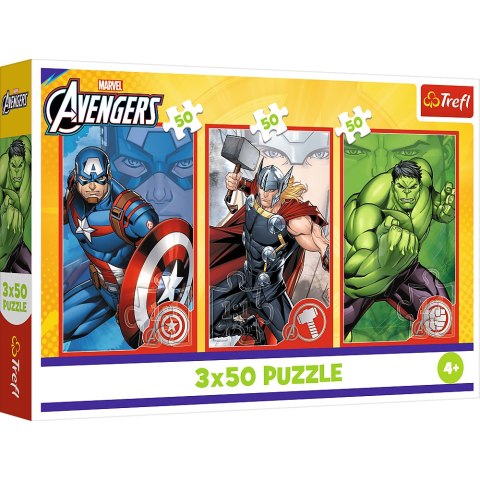 Puzzle - 3x50 - Twój bohater - Disney Marvel The Avengers - Trefl 34891 Puzzle - 3x50 - Twój bohater - Disney Marvel The Avengers - Trefl 34891