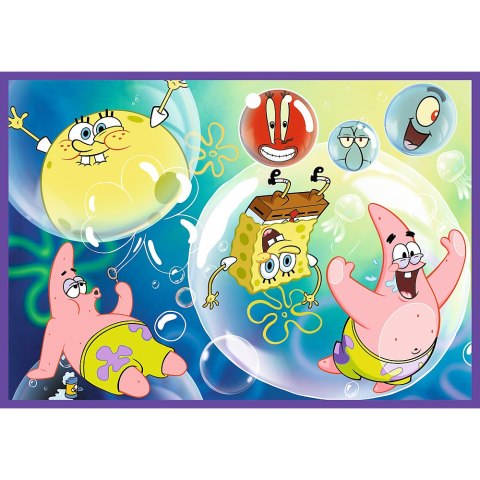 Puzzle - 4x250 - Szalony świat Sponge Boba - Trefl 13342 Puzzle - 4x250 - Szalony świat Sponge Boba - Trefl 13342