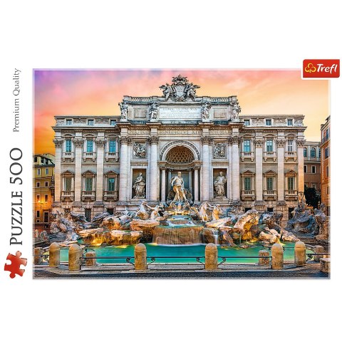 Puzzle - 500 - Fontanna di Trevi - Rzym - Trefl 37292 Puzzle - 500 - Fontanna di Trevi - Rzym - Trefl 37292
