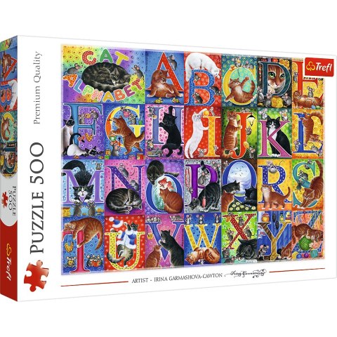 Puzzle - 500 - Koci alfabet - Trefl 37527 Puzzle - 500 - Koci alfabet - Trefl 37527