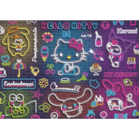 Puzzle - 500 - Neon Hello Kitty - Trefl 37523 Puzzle - 500 - Neon Hello Kitty - Trefl 37523