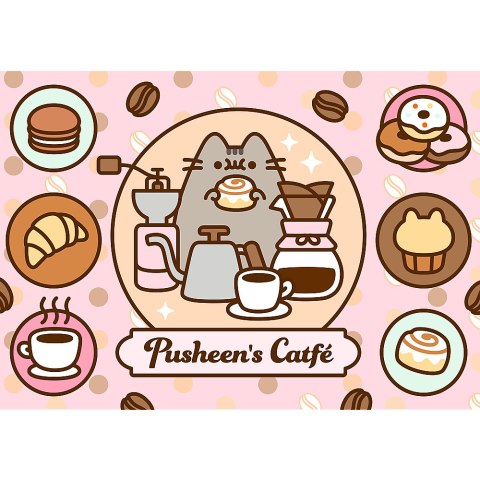 Puzzle - 500 - Pusheen w kawiarni - Trefl 37528 Puzzle - 500 - Pusheen w kawiarni - Trefl 37528