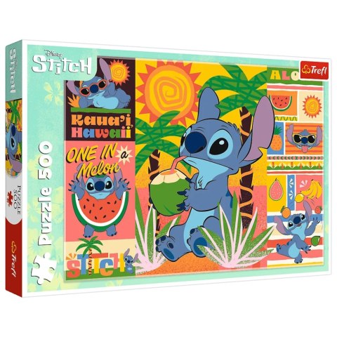 Puzzle - 500 - Wakacje ze Stichem - Disney Lilo&Stitch - Trefl 37483 Puzzle - 500 - Wakacje ze Stichem - Disney Lilo&Stitch - Trefl 37483