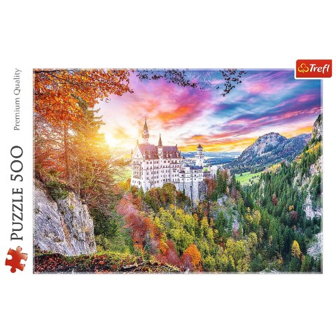 Puzzle - 500 - Widok na zamek Neuschwanstein - Niemcy - Trefl 37427 Puzzle - 500 - Widok na zamek Neuschwanstein - Niemcy - Trefl 37427