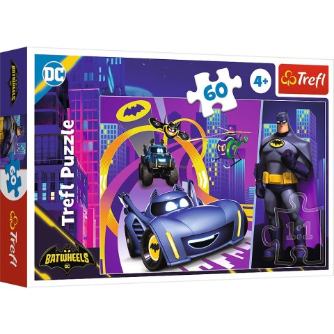 Puzzle - 60 - Batman i jego pojazdy - Trefl 17400 Puzzle - 60 - Batman i jego pojazdy - Trefl 17400