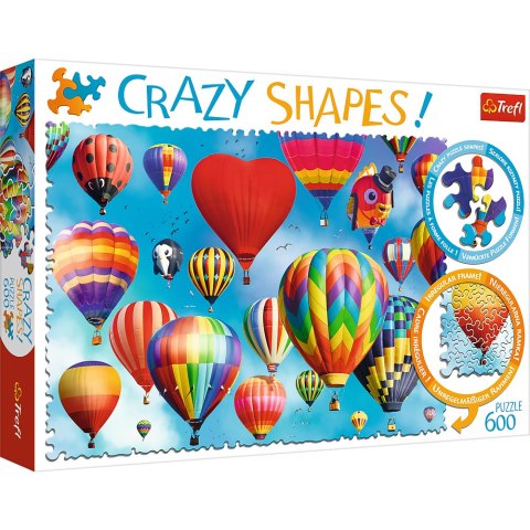 Puzzle - 600 Crazy Shapes - Kolorowe balony - Trefl 11112 Puzzle - 600 Crazy Shapes - Kolorowe balony - Trefl 11112