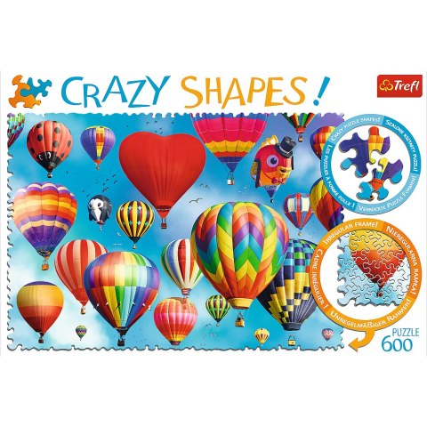 Puzzle - 600 Crazy Shapes - Kolorowe balony - Trefl 11112 Puzzle - 600 Crazy Shapes - Kolorowe balony - Trefl 11112