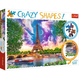 Puzzle - 600 Crazy Shapes - Niebo nad Paryżem - Trefl 11115