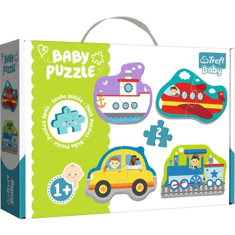 Puzzle - Baby Classic - Pojazdy transportowe - Samolot Statek Auto Pociąg - Trefl 36075 Puzzle - Baby Classic - Pojazdy transportowe - Samolot Statek Auto Pociąg - Trefl 36075