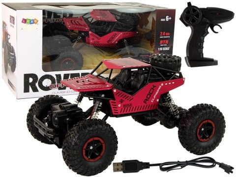 Auto RC Zdalnie Sterowane 1:16 Czarne Czerwone Auto RC Zdalnie Sterowane 1:16 Czarne Czerwone