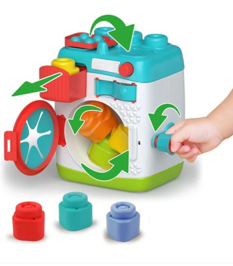 Clemmy Pralka Sensoryczna Sorter Klocki Clementoni 17582 Clemmy Pralka Sensoryczna Sorter Klocki Clementoni 17582
