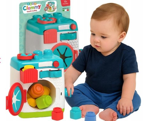 Clemmy Pralka Sensoryczna Sorter Klocki Clementoni 17582 Clemmy Pralka Sensoryczna Sorter Klocki Clementoni 17582