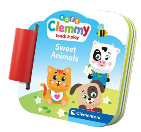 Clemmy Słodkie Zwierzaki Kotek Piesek Krówka Klocki Książeczka Clementoni 17849 Clemmy Słodkie Zwierzaki Kotek Piesek Krówka Klocki Książeczka Clementoni 17849
