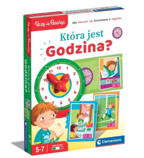 Gra edukacyjna Puzzle Która Jest Godzina? Zegarek Uczę się Bawiąc Język Polski Clementoni 50771 Gra edukacyjna Puzzle Która Jest Godzina? Zegarek Uczę się Bawiąc Język Polski Clementoni 50771