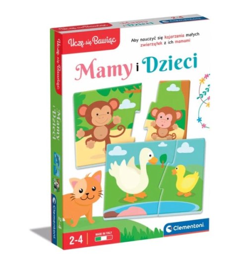 Gra edukacyjna Puzzle Mamy i Dzieci Język Polski Zwierzęta Uczę się Bawiąc Clementoni 50763 Gra edukacyjna Puzzle Mamy i Dzieci Język Polski Zwierzęta Uczę się Bawiąc Clementoni 50763
