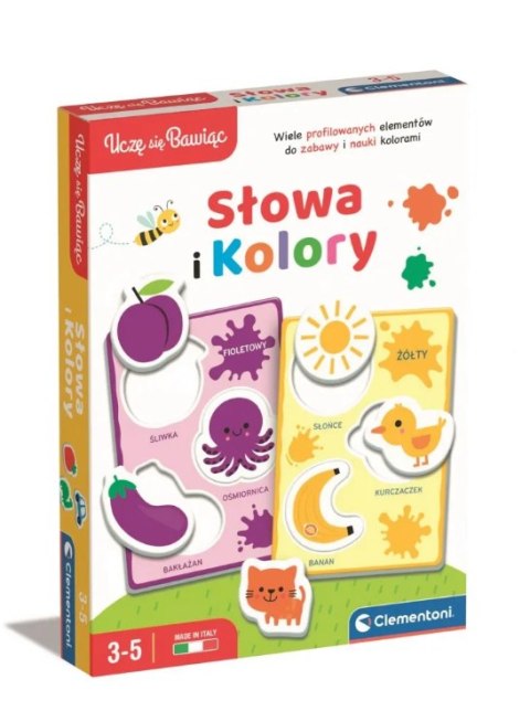 Gra edukacyjna Słowa i Kolory Uczę się Bawiąc Język Polski Clementoni 50760 Gra edukacyjna Słowa i Kolory Uczę się Bawiąc Język Polski Clementoni 50760