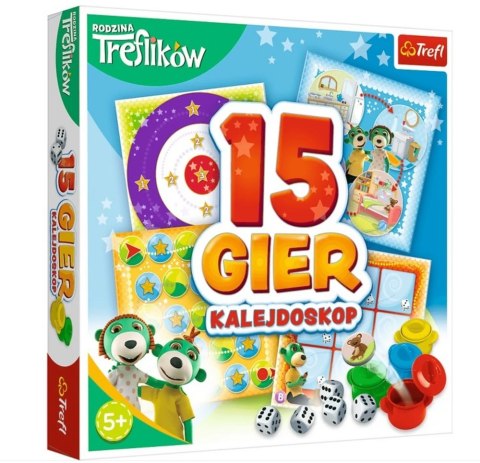 Gra planszowa 15 gier Rodzina Treflików Trefl 02823