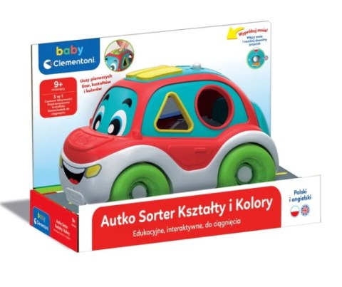 Interaktywne Autko Sorter Kształty i Kolory Język Polski i Angielski Clementoni 50808 Interaktywne Autko Sorter Kształty i Kolory Język Polski i Angielski Clementoni 50808