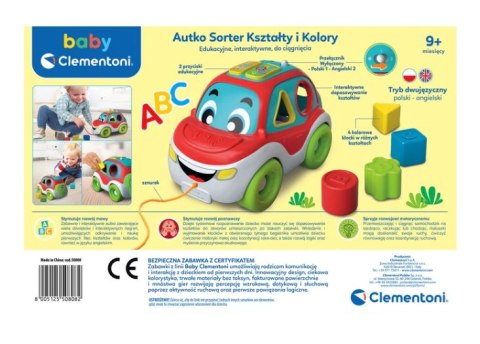 Interaktywne Autko Sorter Kształty i Kolory Język Polski i Angielski Clementoni 50808 Interaktywne Autko Sorter Kształty i Kolory Język Polski i Angielski Clementoni 50808