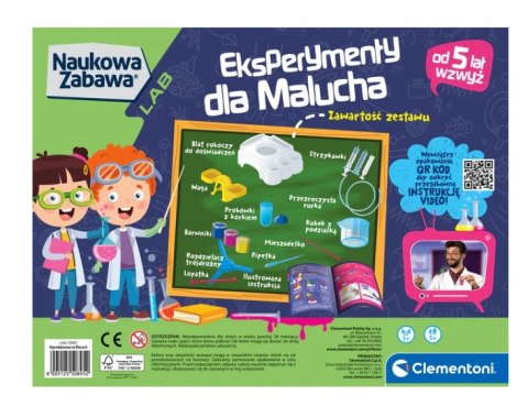 Naukowa Zabawa Eksperymenty Dla Malucha Język Polski Clementoni 50895 Naukowa Zabawa Eksperymenty Dla Malucha Język Polski Clementoni 50895