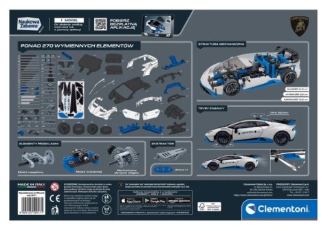 Naukowa Zabawa Klocki Laboratorium Mechaniki Lamborghini Huracan STO Język Polski Clementoni 50917 Naukowa Zabawa Klocki Laboratorium Mechaniki Lamborghini Huracan STO Język Polski Clementoni 50917
