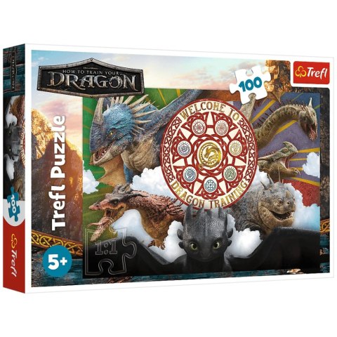 Puzzle - 100 - Smoki w akcji - Trefl 16524 Puzzle - 100 - Smoki w akcji - Trefl 16524
