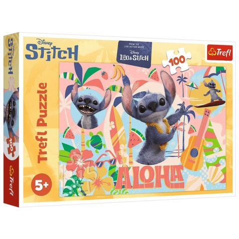 Puzzle - 100 - Stitch i przyjaciele w akcji - Disney - Trefl 16495 Puzzle - 100 - Stitch i przyjaciele w akcji - Disney - Trefl 16495