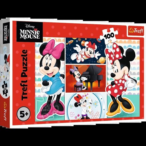 Puzzle - 100 - Zabawna Minnie - Disney - Trefl 16517 Puzzle - 100 - Zabawna Minnie - Disney - Trefl 16517