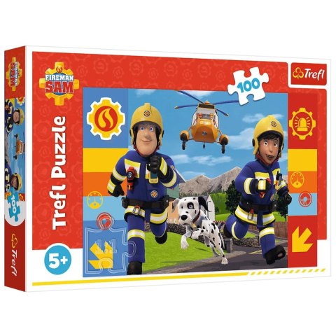 Puzzle - 100 - Zawsze pomocny Strażak Sam - Trefl 16518 Puzzle - 100 - Zawsze pomocny Strażak Sam - Trefl 16518