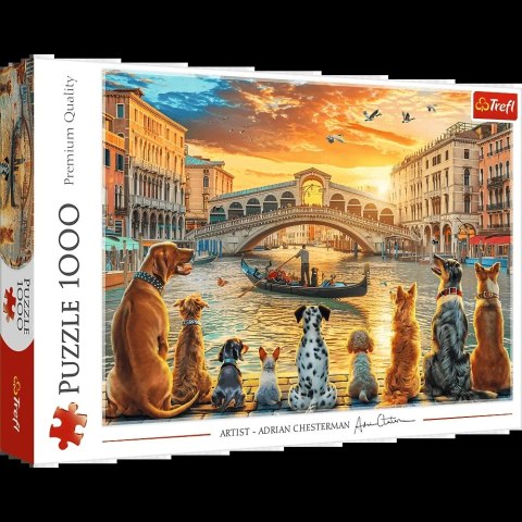 Puzzle - 1000 - Pieski w Wenecji - Trefl 10944 Puzzle - 1000 - Pieski w Wenecji - Trefl 10944