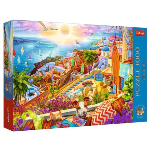 Puzzle - 1000 Premium Plus - Tea Time: Z wizytą na Santorini - Trefl 10842 Puzzle - 1000 Premium Plus - Tea Time: Z wizytą na Santorini - Trefl 10842