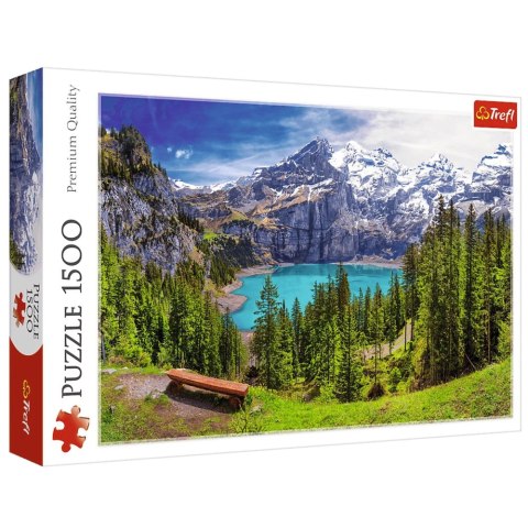 Puzzle - 1500 - Jezioro Oeschinen - Alpy - Szwajcaria - Trefl 26166 Puzzle - 1500 - Jezioro Oeschinen - Alpy - Szwajcaria - Trefl 26166