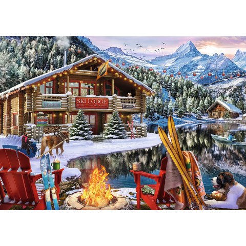Puzzle - 2x500 XMAS - Święta w górach - Trefl 37540 Puzzle - 2x500 XMAS - Święta w górach - Trefl 37540
