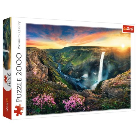 Puzzle - 2000 - Wodospad Haifoss - Islandia - Trefl 27091 Puzzle - 2000 - Wodospad Haifoss - Islandia - Trefl 27091