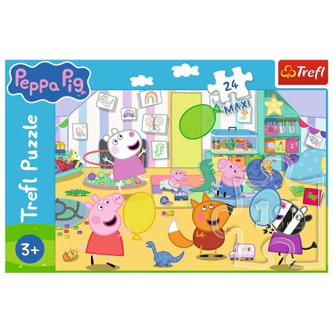 Puzzle - 24 Maxi - Piękna Peppa - Świnka Peppa - Trefl 14367 Puzzle - 24 Maxi - Piękna Peppa - Świnka Peppa - Trefl 14367