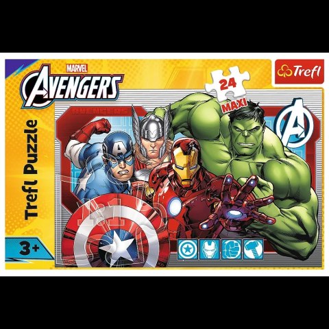 Puzzle - 24 Maxi - Zawsze sprawiedliwi - Disney Marvel The Avengers - Trefl 14378 Puzzle - 24 Maxi - Zawsze sprawiedliwi - Disney Marvel The Avengers - Trefl 14378