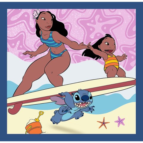 Puzzle - 3w1 (20, 36, 50) - Czas ze Stitchem - Lilo and Stitch - Trefl 34896 Puzzle - 3w1 (20, 36, 50) - Czas ze Stitchem - Lilo and Stitch - Trefl 34896