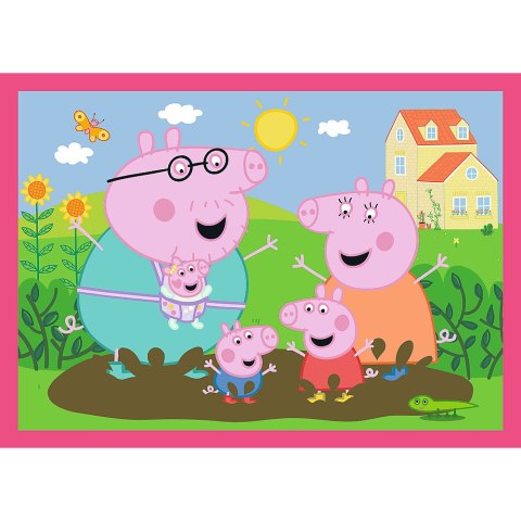 Puzzle - 4w1 (12, 15, 20, 24) - Peppa uwielbia przygody - Świnka Peppa - Trefl 34672 Puzzle - 4w1 (12, 15, 20, 24) - Peppa uwielbia przygody - Świnka Peppa - Trefl 34672