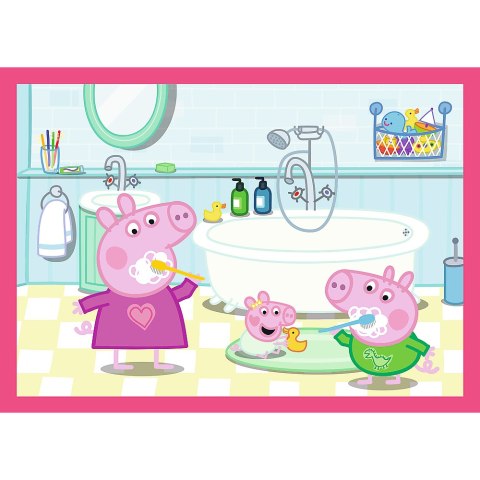 Puzzle - 4w1 (12, 15, 20, 24) - Peppa uwielbia przygody - Świnka Peppa - Trefl 34672 Puzzle - 4w1 (12, 15, 20, 24) - Peppa uwielbia przygody - Świnka Peppa - Trefl 34672