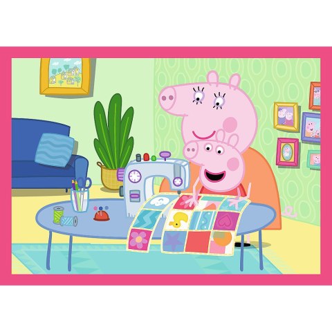 Puzzle - 4w1 (12, 15, 20, 24) - Peppa uwielbia przygody - Świnka Peppa - Trefl 34672 Puzzle - 4w1 (12, 15, 20, 24) - Peppa uwielbia przygody - Świnka Peppa - Trefl 34672