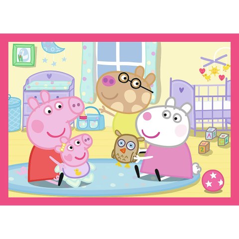 Puzzle - 4w1 (12, 15, 20, 24) - Peppa uwielbia przygody - Świnka Peppa - Trefl 34672 Puzzle - 4w1 (12, 15, 20, 24) - Peppa uwielbia przygody - Świnka Peppa - Trefl 34672